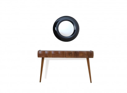 Console dresser modern wood console table with mirror luxury living room
